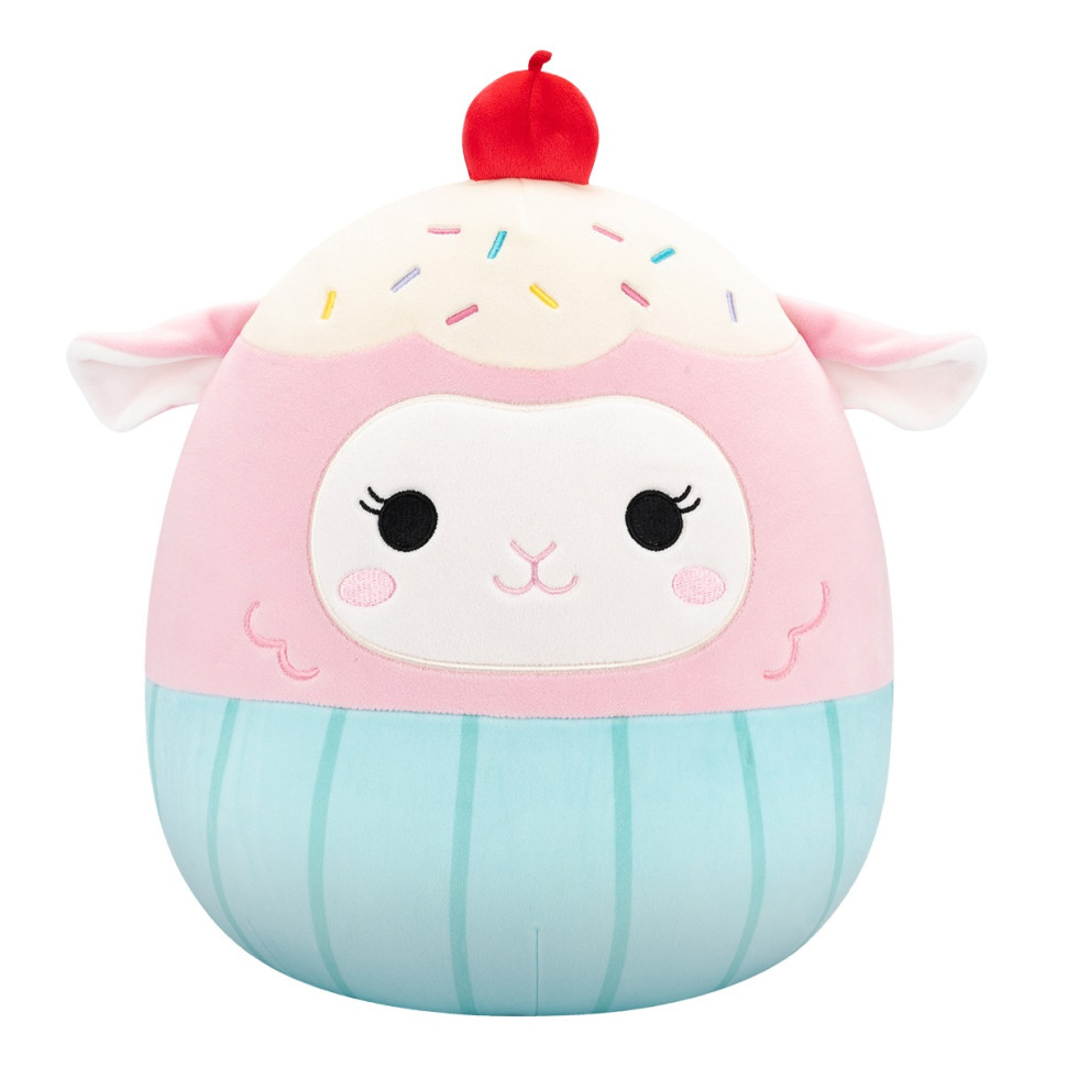 Детская мягкая игрушка Ягненок Лала в костюме Squishmallows SQER01265, 30 см