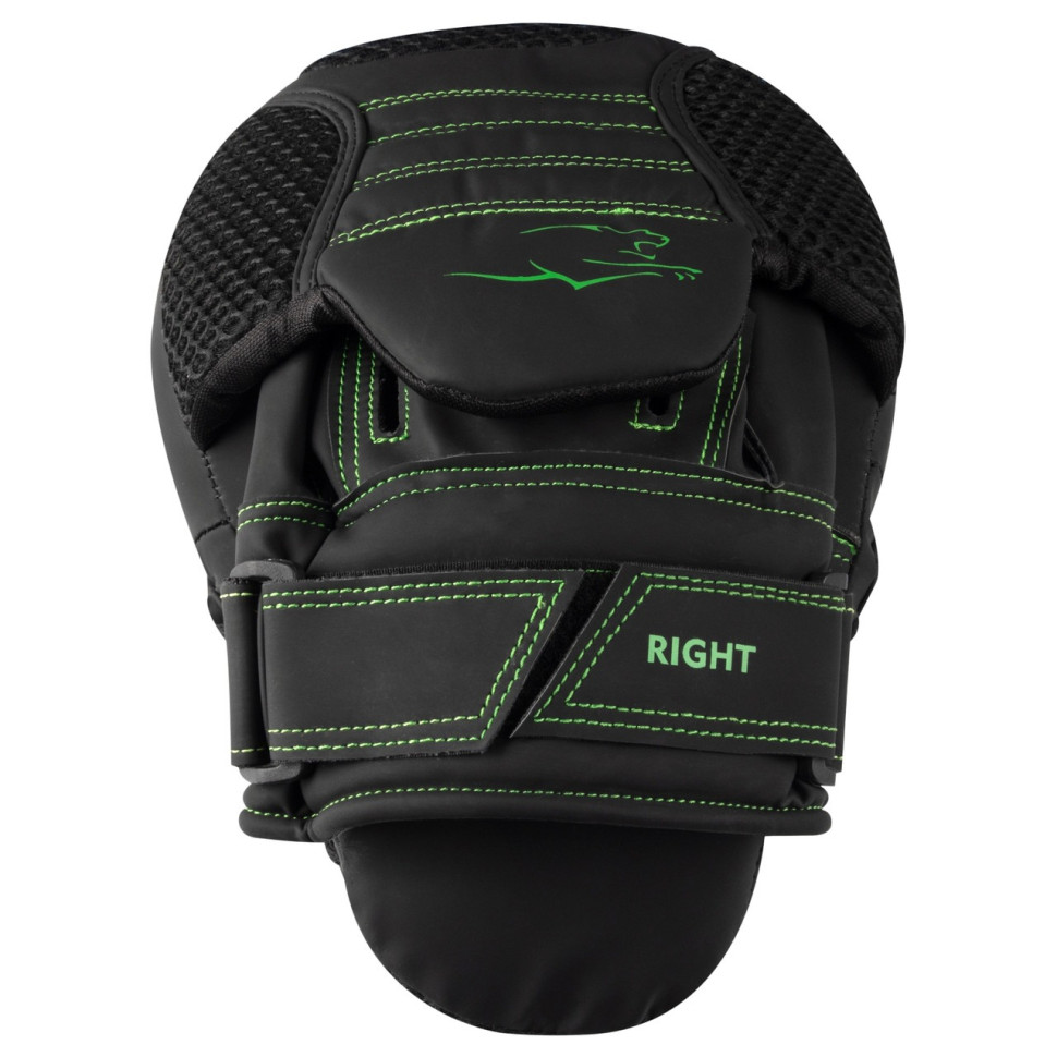 Лапи боксерські 3044 Pro Carbon Ultra Series PowerPlay PP_3044_Bl/Green, Чорно-Зеленіі [пара]