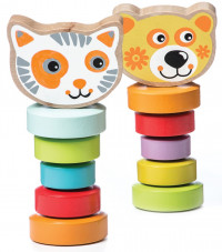 Игровой набор деревянных игрушек "Гибкие животные" Cubika (13661)