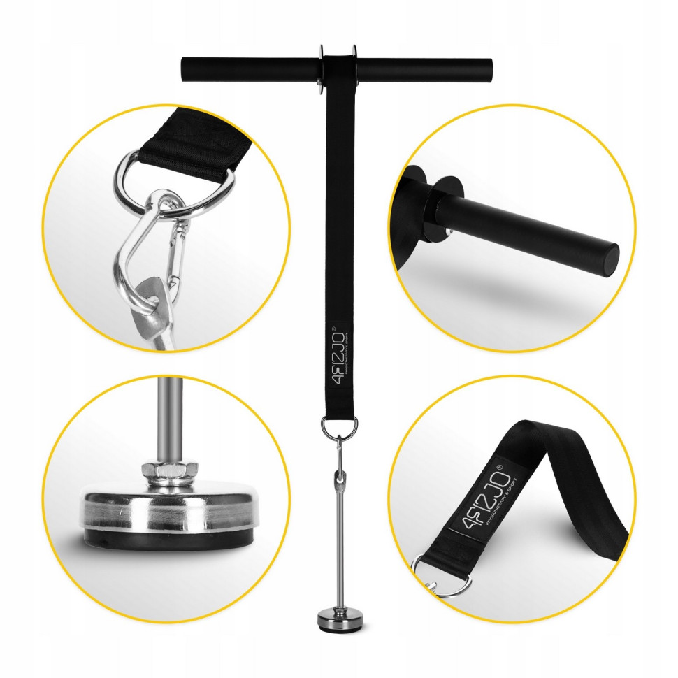 Тренажер для зап'ясть і передпліч Wrist Roller 4FIZJO P-5905973400350 Black 