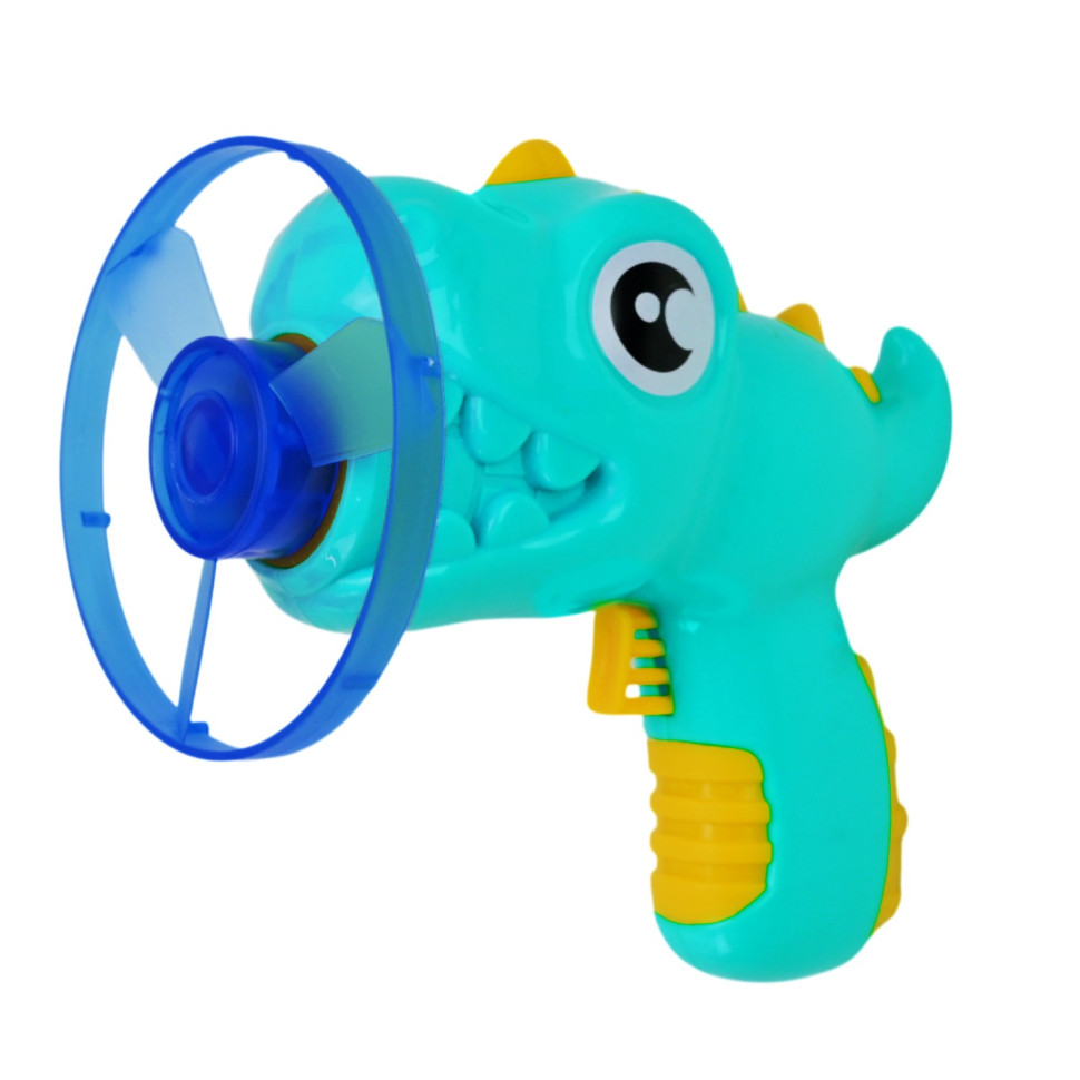 Детский пистолет запускалка Динозаврик Bambi HM-03(Blue) 4 диска