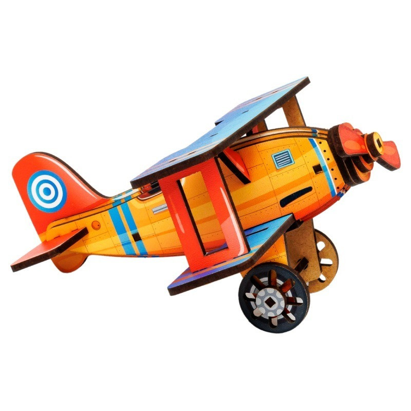 Детский деревянный 3D конструктор 