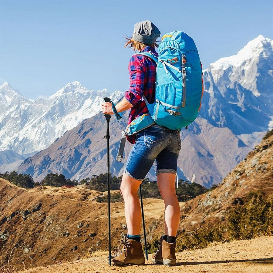 Треккинговые палки ST07 NH18D010-Z Naturehike 6927595748510, 115-135 см, голубой