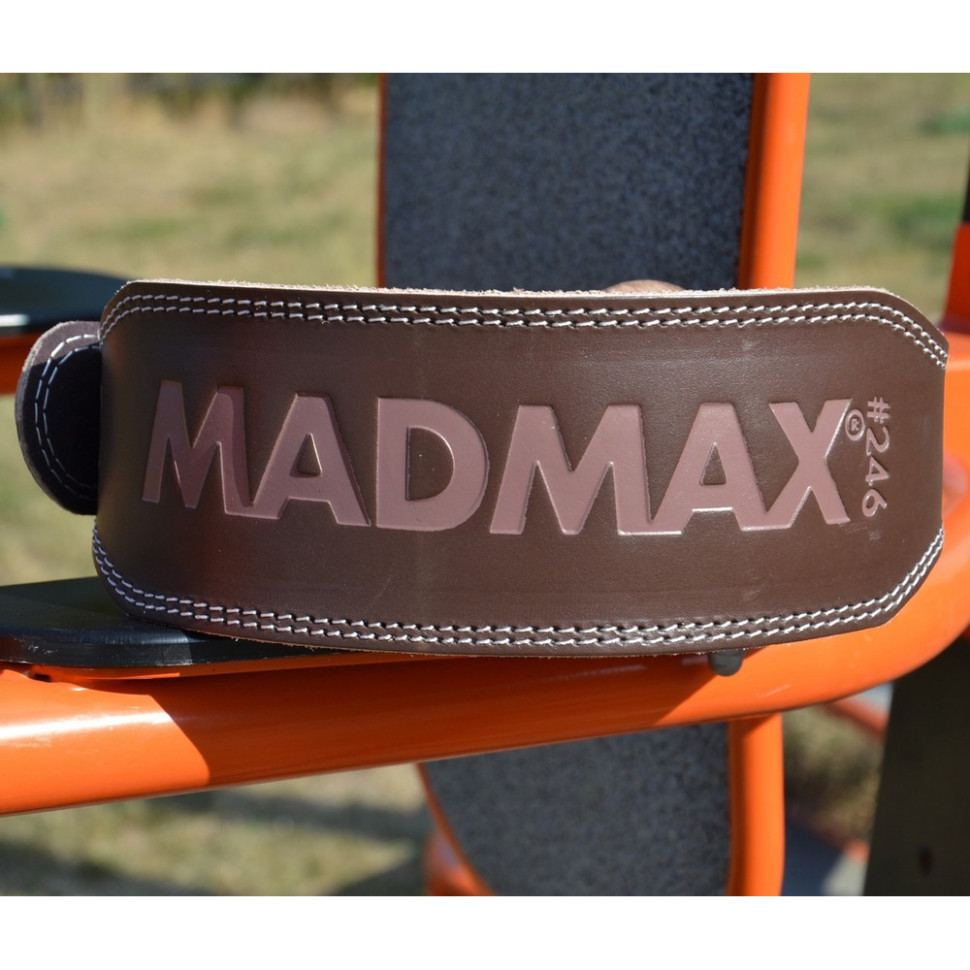Пояс для важкої атлетики MFB-246 Full leather MadMax MFB-246_S, Chocolate brown, S