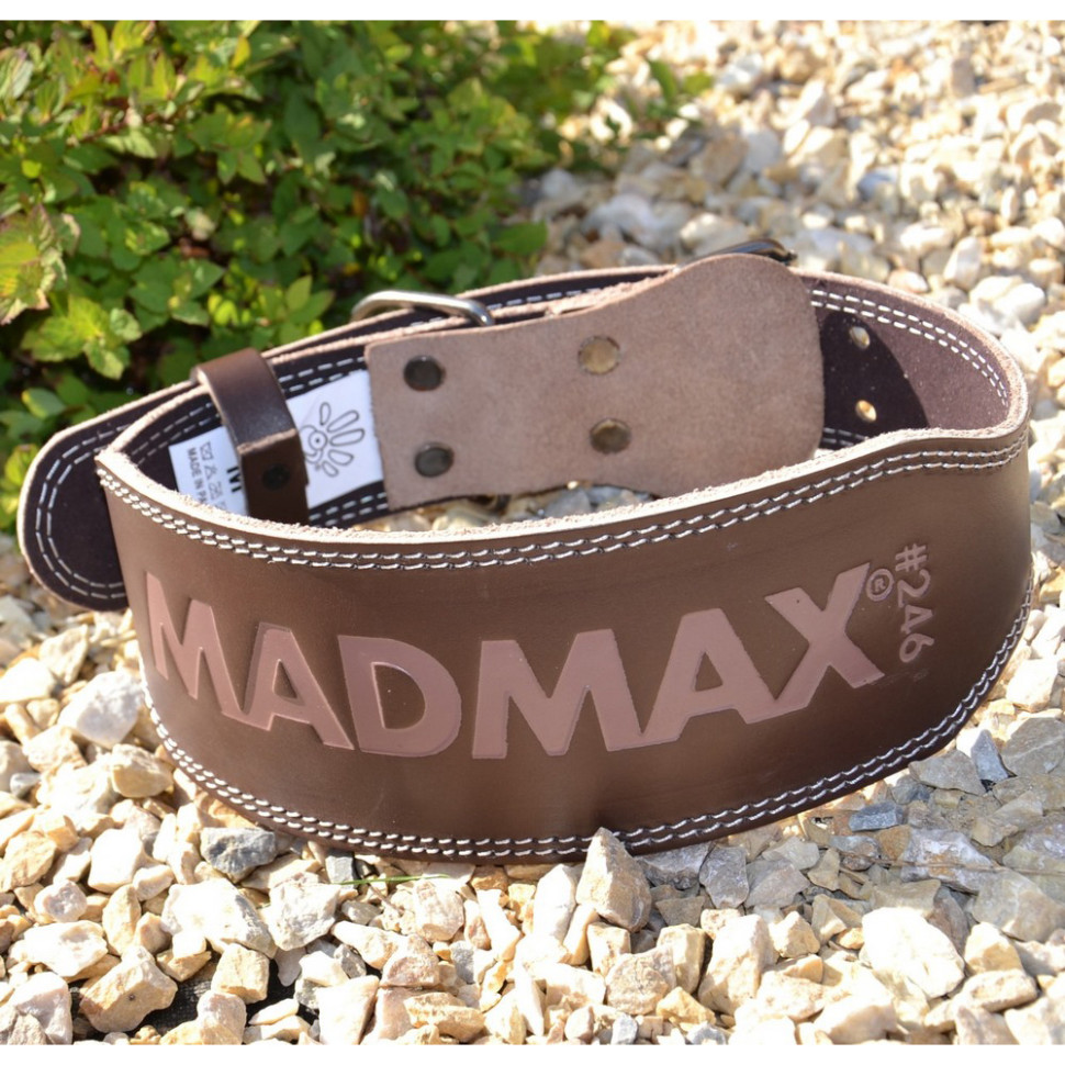 Пояс для важкої атлетики MFB-246 Full leather MadMax MFB-246_S, Chocolate brown, S