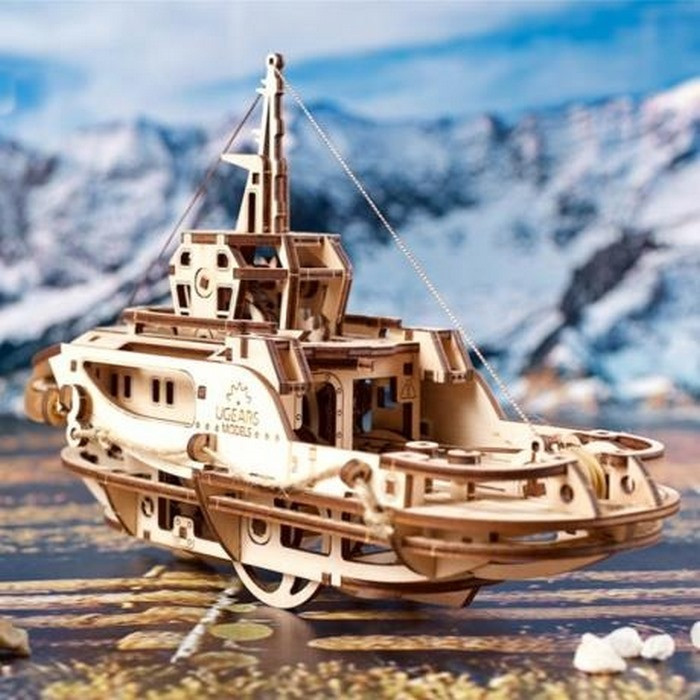 Деревянный механический 3D конструктор 