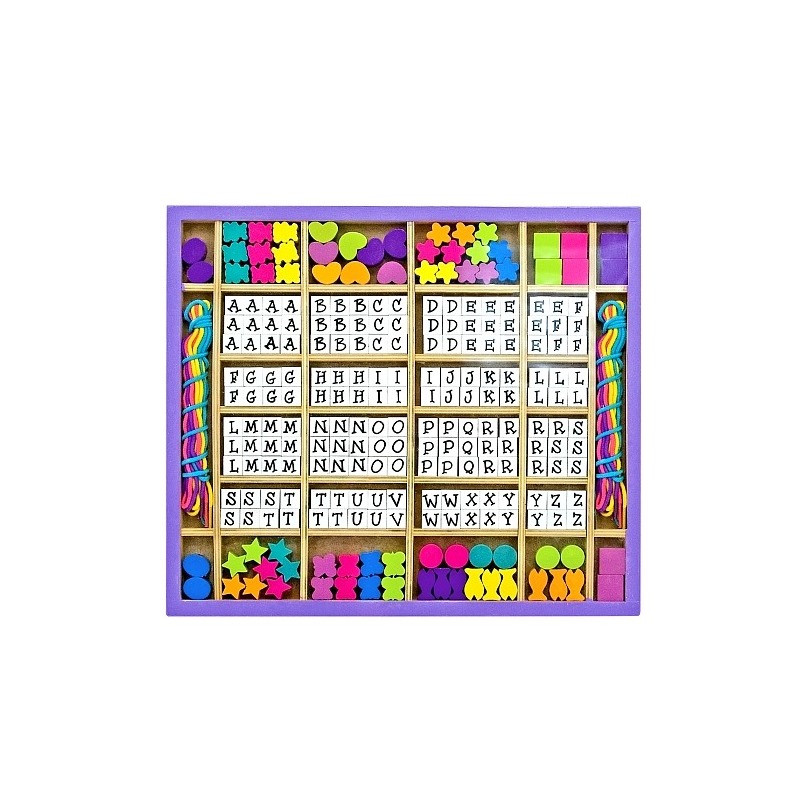 Великий набір дерев'яних намистин 