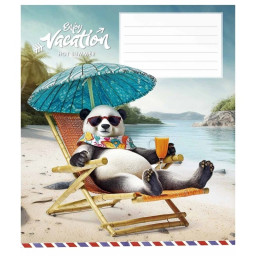 Тетрадь ученическая "Cool vacation" Школярик 012-3318K-2 в клетку, 12 листов