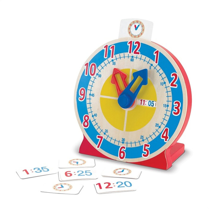 Дерев'яний розумний годинник Melissa&Doug MD14284 виготовлений з високосортного твердого дерева