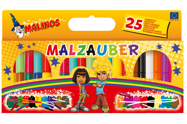 Фломастери чарівні змінюючі колір MALINOS Malzauber 25 (12+9+4) шт MA-300029 по цене 610 грн.