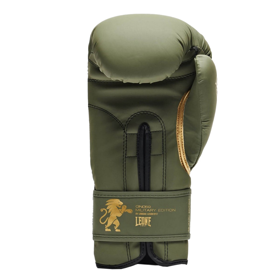 Боксерские перчатки GN059G MILITARY EDITION Leone GN059G_Green_16oz 16 унций (капа в комплекте)