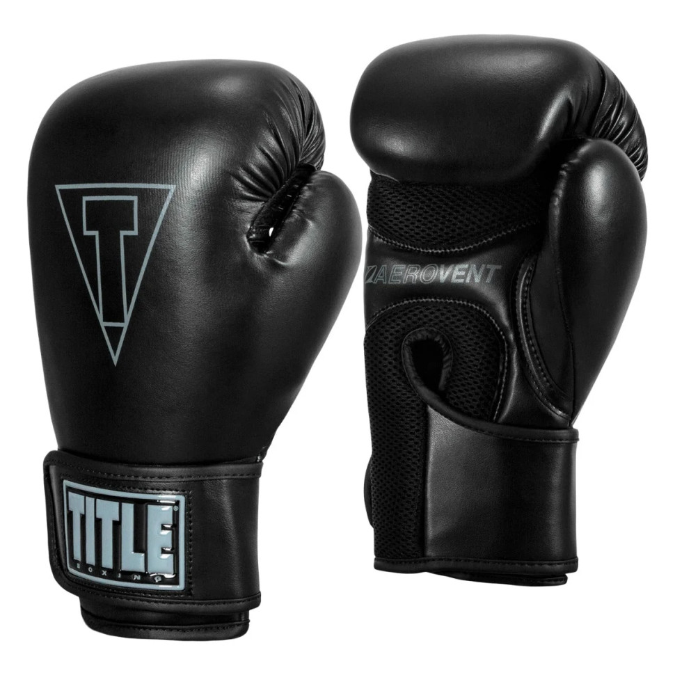 Боксерские перчатки Boxing Vegan Gloves TITLE VGFBG 14 oz BK/BK 14 унций