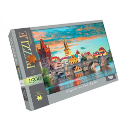Пазл классический "Прага" Danko Toys C1500-04-07, 1500 элементов