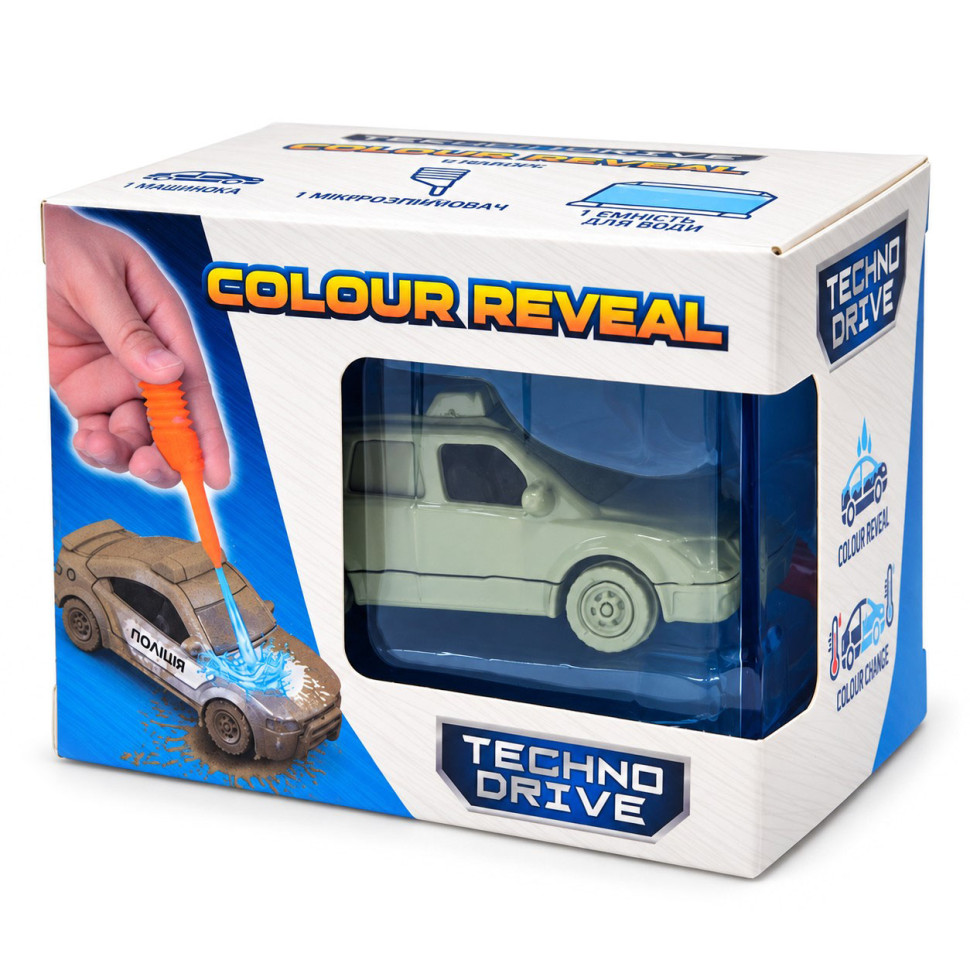 Ігровий набір Colour Reveal Міні-модель Зміни Колір TechnoDrive SK-S13KS-3 пластиковий бокс, піпетка