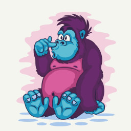 Картина по номерам "Фиолетовый проказник" Art Craft 15609-AC 30х30 см