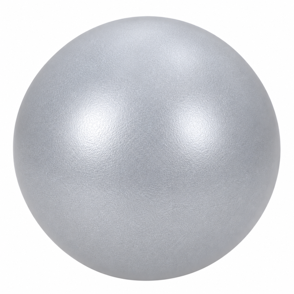 Мяч для фитнеса и пилатеса Bambi MS 4503(Silver) серебристый 22 см, 100 гр