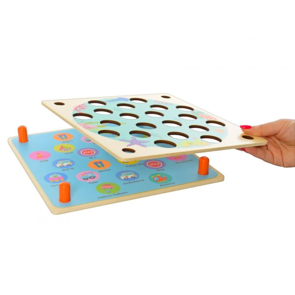 Детская развивающая деревянная игрушка Bambi MD 2785 карточки 10 шт