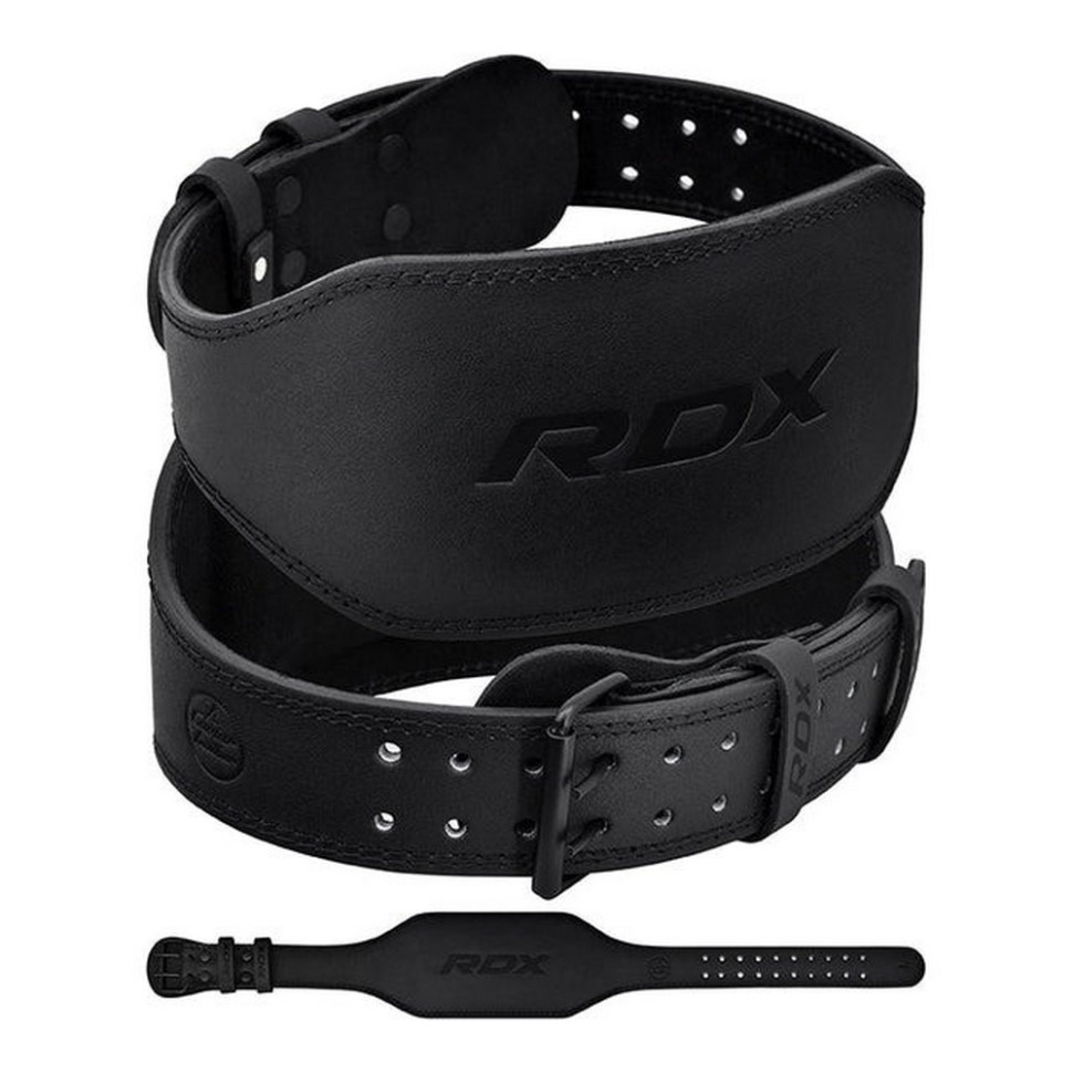 Пояс для тяжелой атлетики 6 RDX Inc Limited WBS-6FB-M, кожаный, Black, M