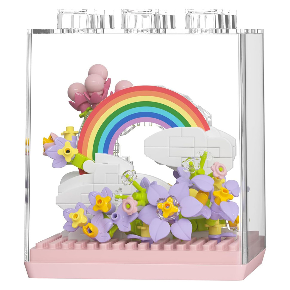 Детский Конструктор Flower Language Bambi 7346 в колбе, 340 деталей