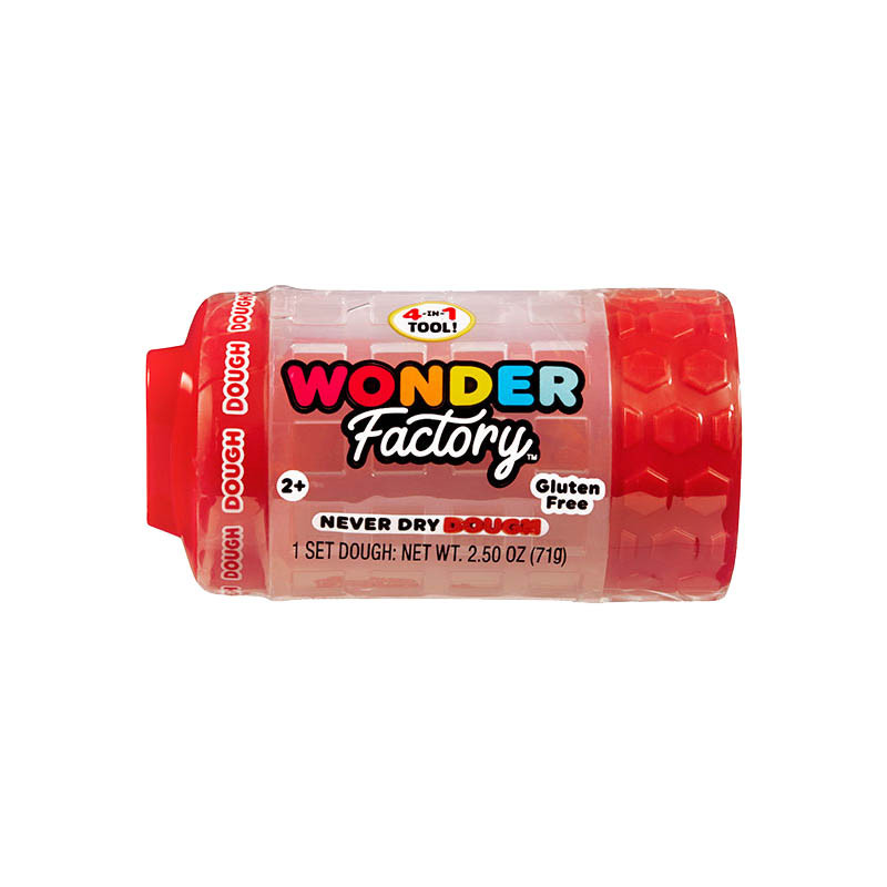 Незастывающая масса для лепки в банке Wonder Factory 595120(Red) 5x5x8 см