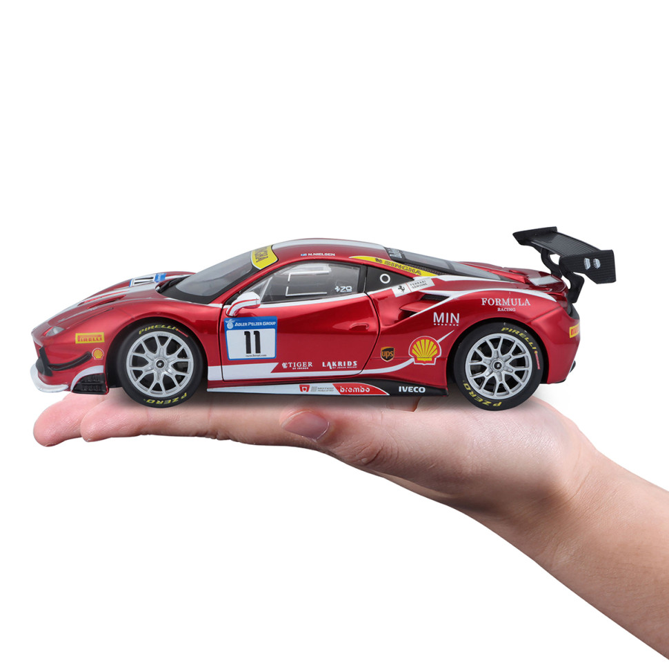 Авто-конструктор Ferrari 488 Challenge Bburago 18-26586 масштаб 1:24