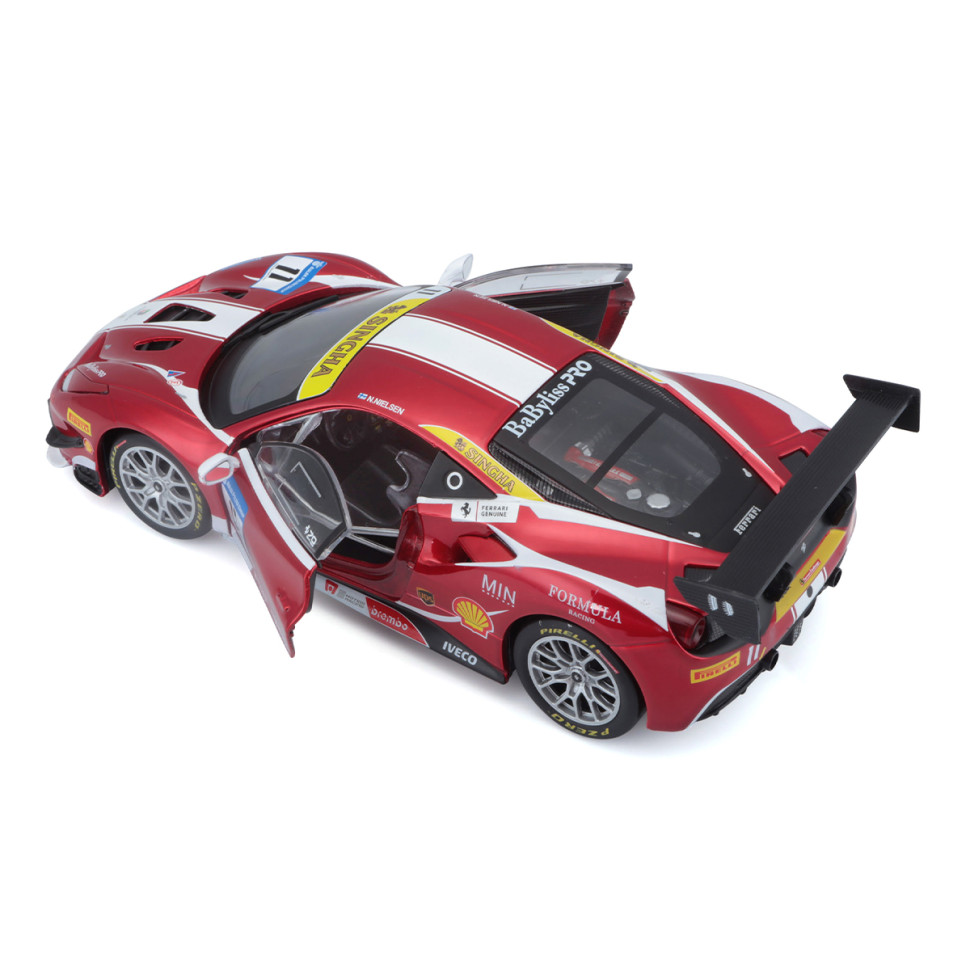 Авто-конструктор Ferrari 488 Challenge Bburago 18-26586 масштаб 1:24