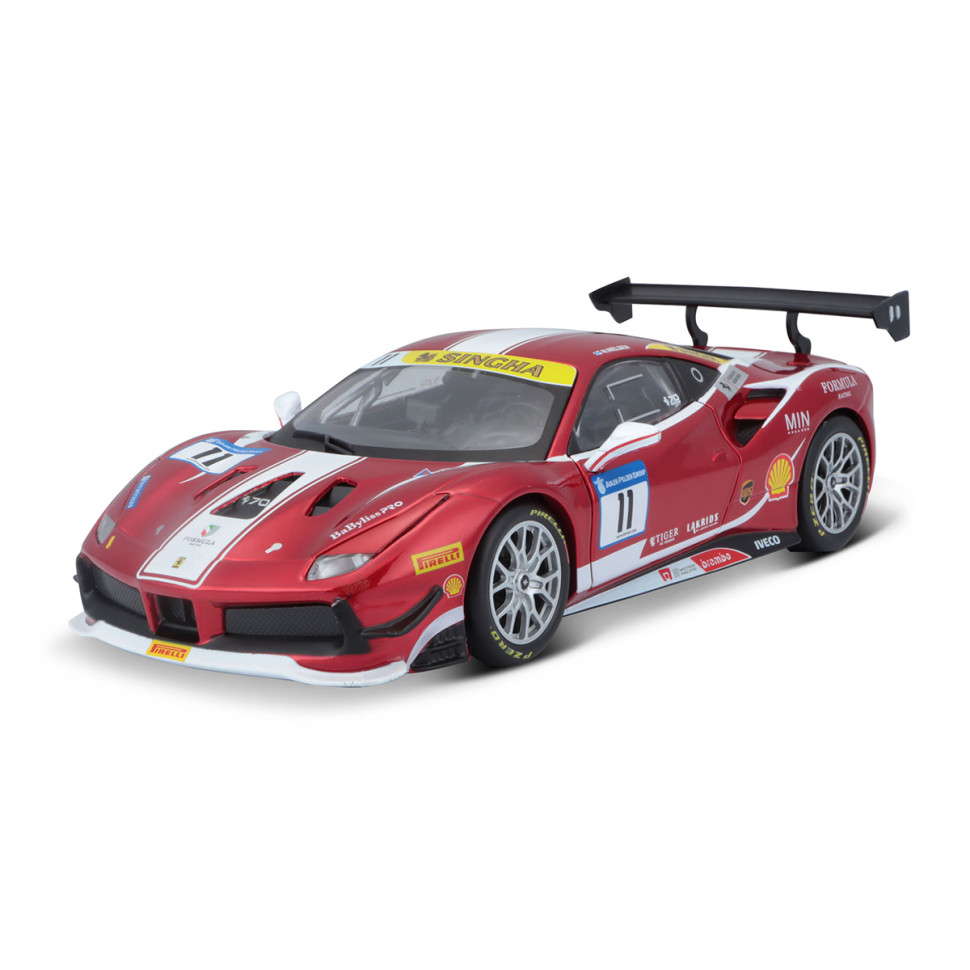 Авто-конструктор Ferrari 488 Challenge Bburago 18-26586 масштаб 1:24