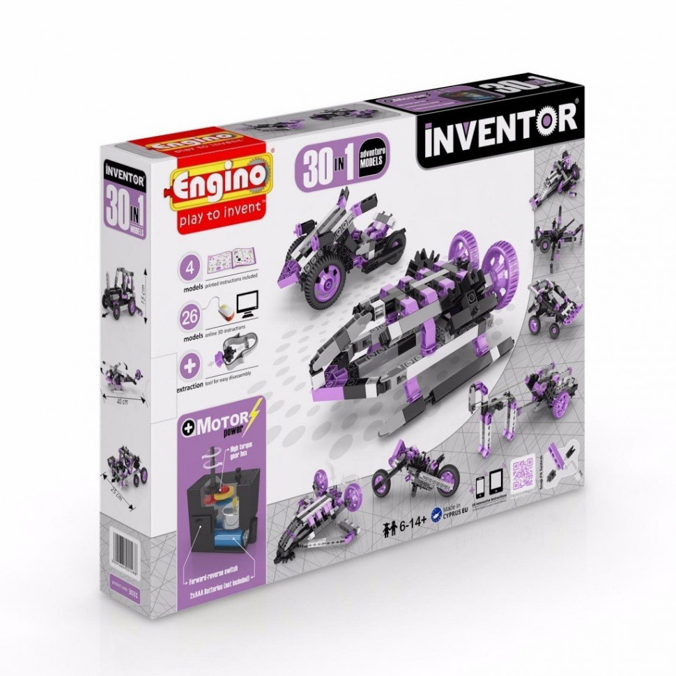 Модель автомобіля конструктор INVENTOR MOTORIZED ADVENTURE 30 в 1 з електродвигуном 3031