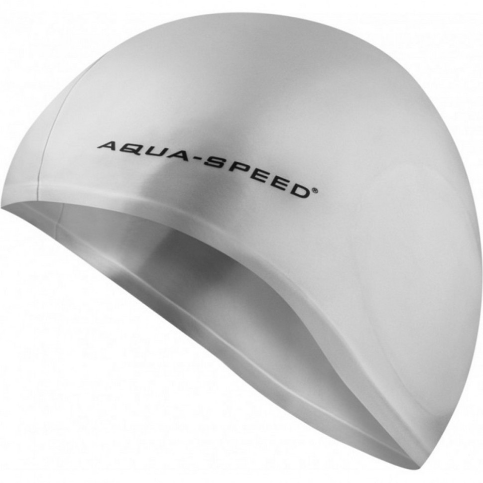 Шапка для плавания EAR CAP 5875 Aqua Speed 128-26 серебристый, OSFM
