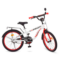 Велосипед детский PROF1 20д. T20154 Space, бело-красный