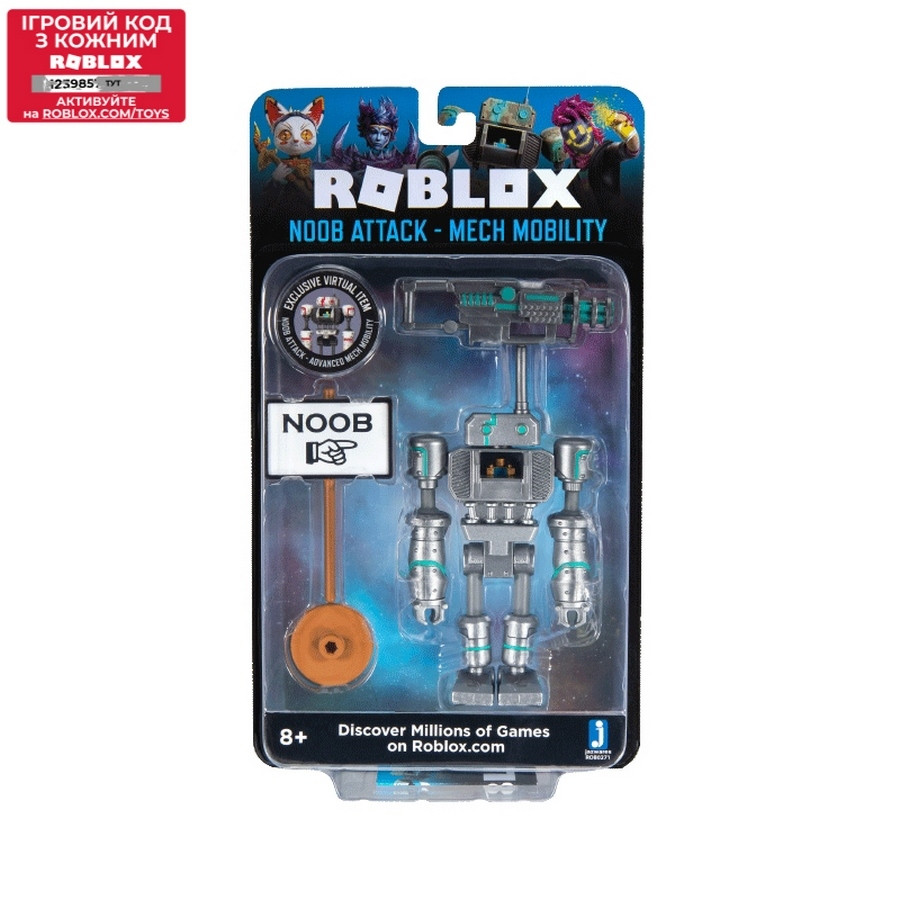 Ігрова колекційна фігурка Roblox Imagination Figure Pack Noob Attack - Mech Mobility W7 ROB0271