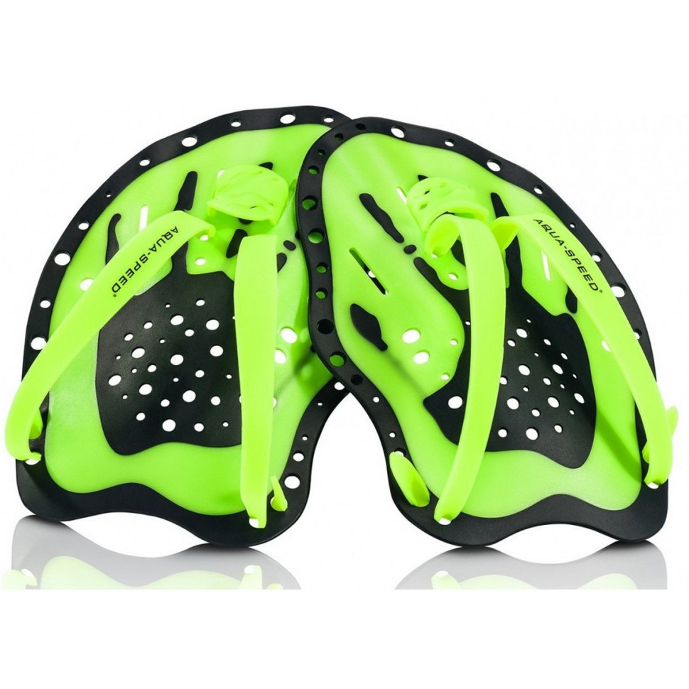 Лопатки для плавания SWIM PADDLE 6972 Aqua Speed 148-38 зеленый