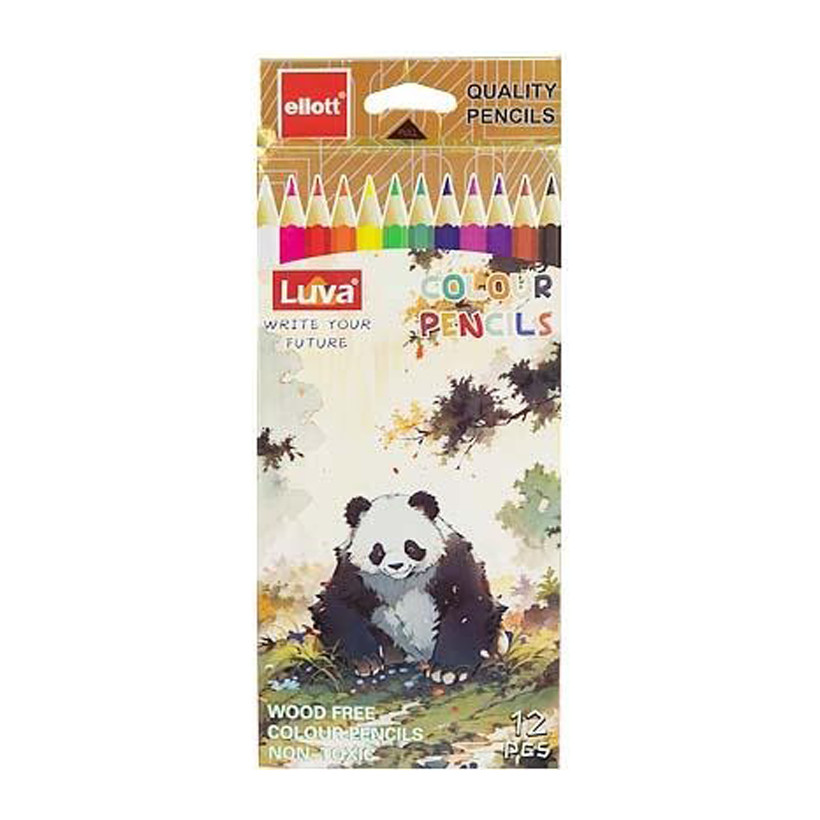 Набір кольорових олівців Luva Ellott Bambi CQ1004-12-1, 12 кольорів