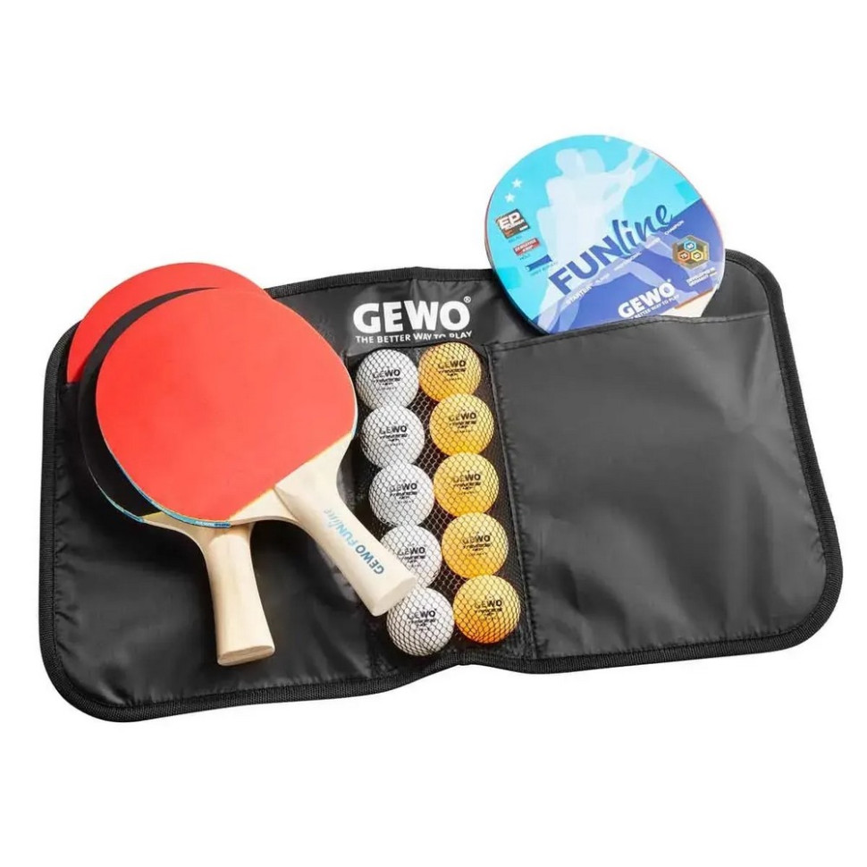 Набор для настольного тенниса Fun Time 4 Bats 10 Balls Gewo 931302