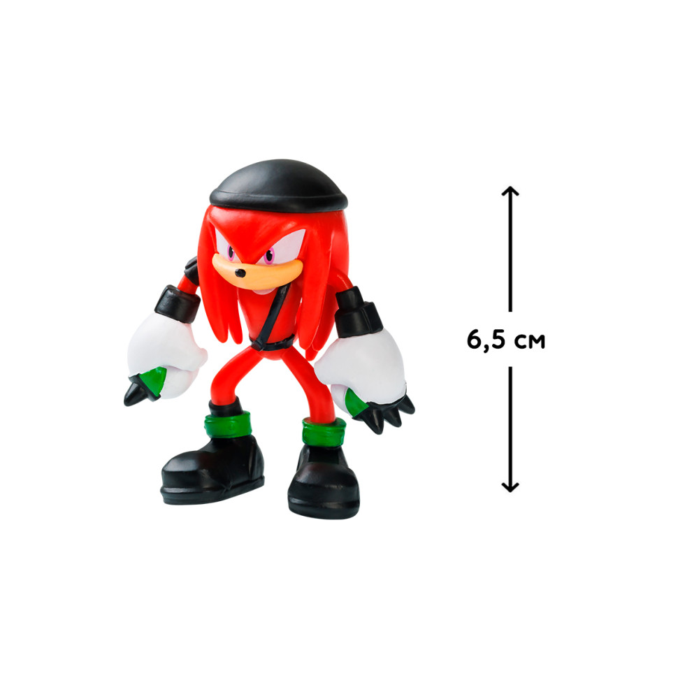 Игровая фигурка Наклз готов к бою Sonic Prime SON2010G, 6,5 см