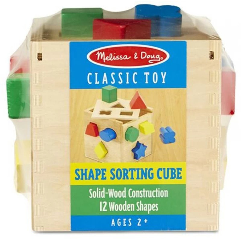 Деревянный сортировочный куб Melissa&Doug MD575 развитие мелкой моторики