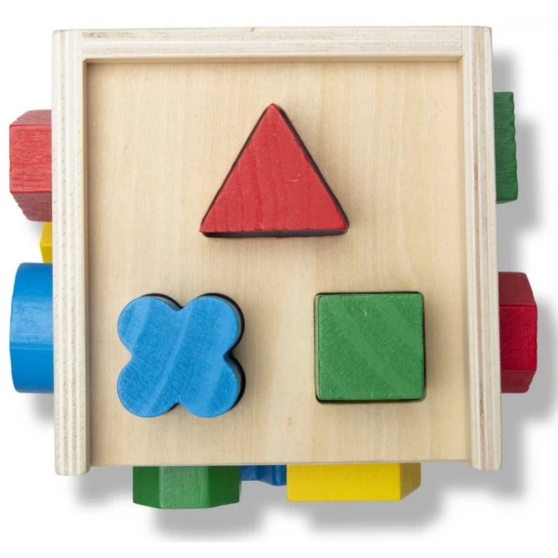 Деревянный сортировочный куб Melissa&Doug MD575 развитие мелкой моторики
