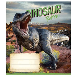 Тетрадь ученическая "Jurassic world" Школярик 018-3310K-3 в клетку, 18 листов