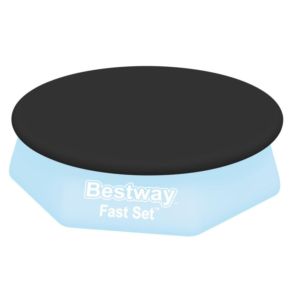 Тент для круглого надувного басейну Bestway 58032 чорний 244 см