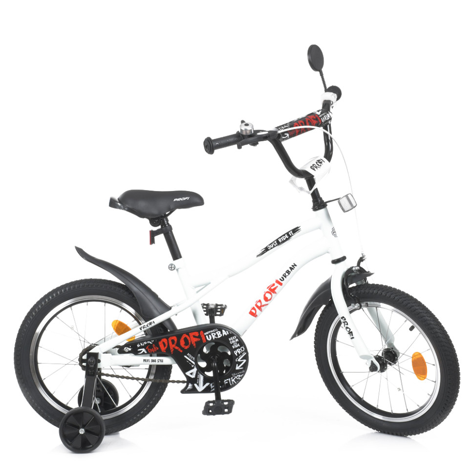 Велосипед дитячий PROF1 Y16251-1 16 дюймів, білий по цене 3 276 грн.