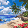 Картина за номерами "Тропічний острів" Ідейка KHO2859 40х50 см 