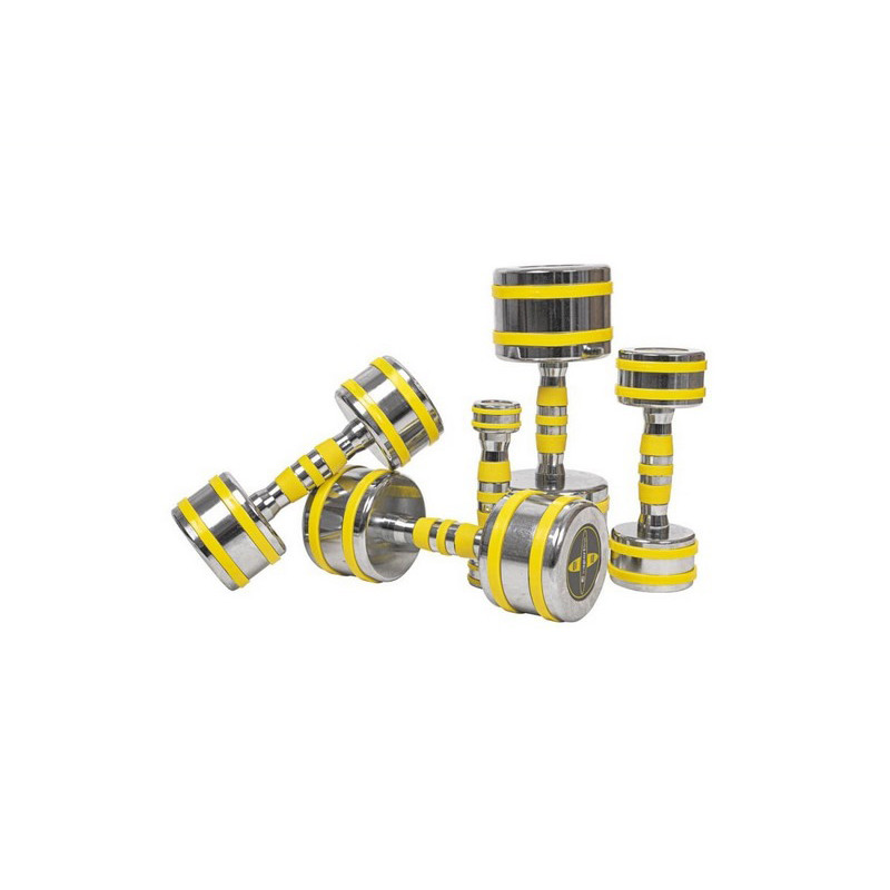 Хромированная гантель Yellsteel inSPORTline 20841, 12 кг