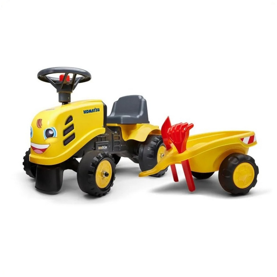 Дитячий трактор каталка FALK 286C Komatsu з причепом