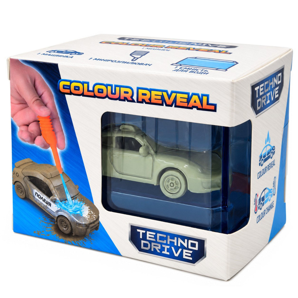 Ігровий набір Colour Reveal Міні-модель Зміни Колір TechnoDrive SK-S13KS-4 пластиковий бокс, піпетка