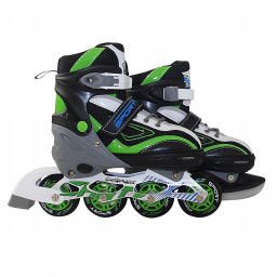Роликові ковзани SportVida 4 в 1 SV-LG0034 розмір 31-34 Black-Green-White