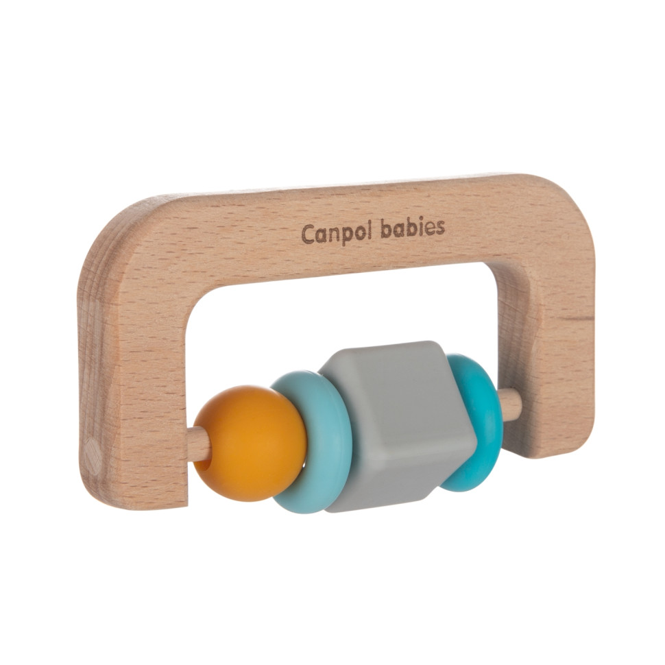 Детская игрушка-прорезыватель Canpol babies 80/301 деревянно-силиконовая