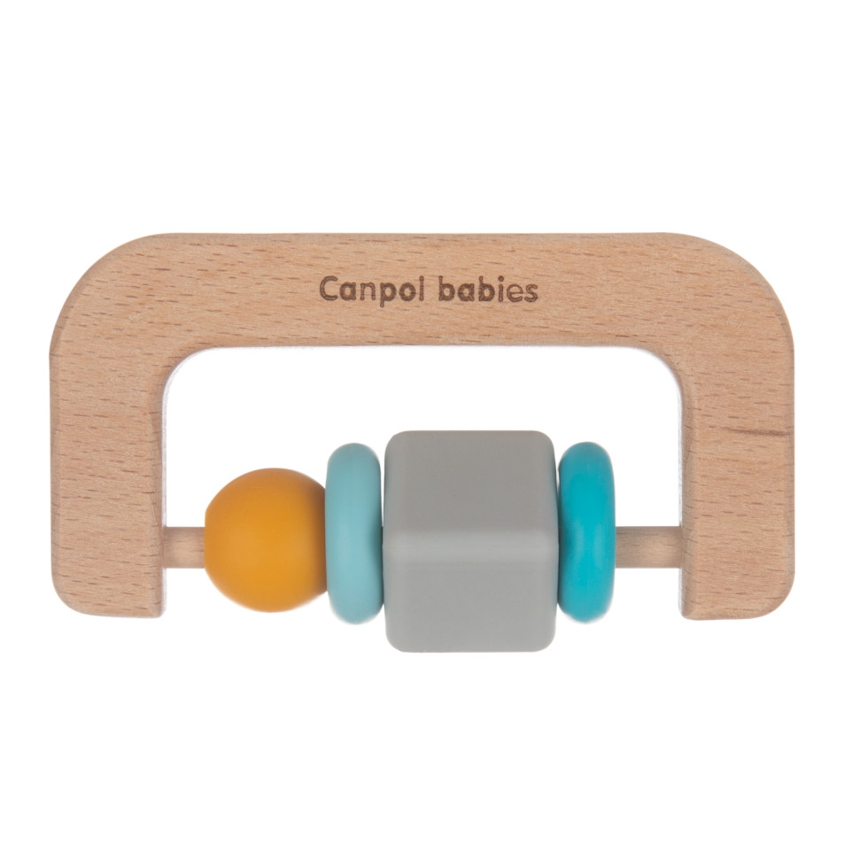 Детская игрушка-прорезыватель Canpol babies 80/301 деревянно-силиконовая
