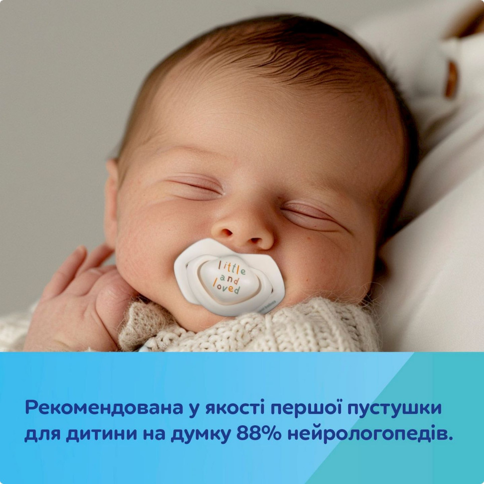 Пустышка силиконовая симметричная Гуси Canpol babies 22/667, 2 шт, 0-6 месяцев