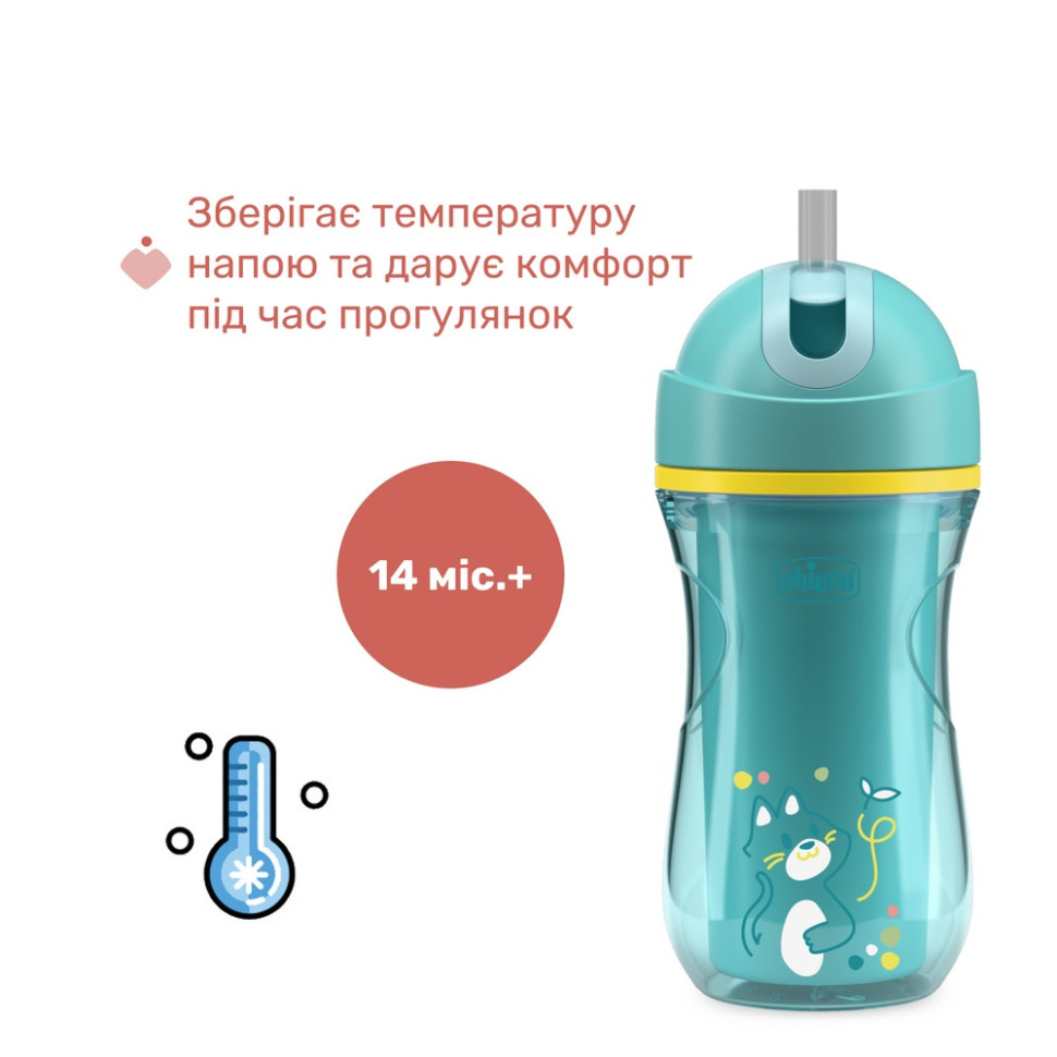 Поїльник непроливайка з трубочкою 