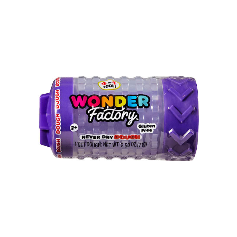 Незастывающая масса для лепки в банке Wonder Factory 595120(Violet) 5x5x8 см